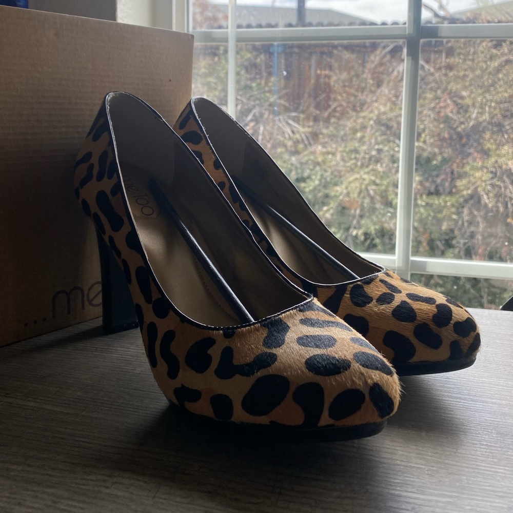 Metoo Leopard Print Heels 4” - image 3